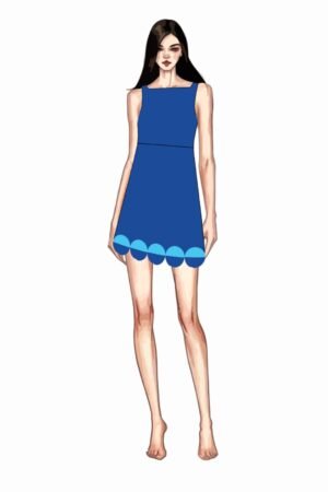 Linen mini dress